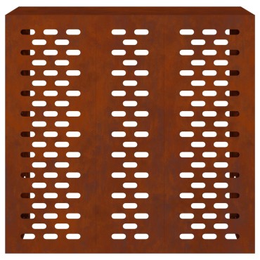 vidaXL Κάλυμμα κλιματιστικού Σκ rusty 110 x 50 x 105 εκ