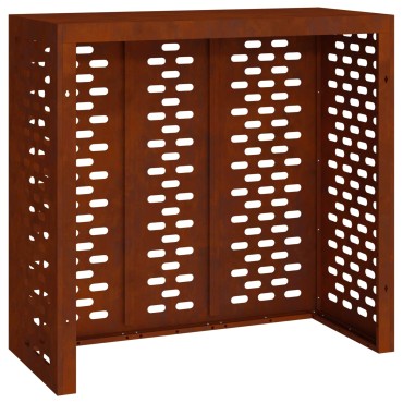 vidaXL Κάλυμμα κλιματιστικού Σκ rusty 110 x 50 x 105 εκ