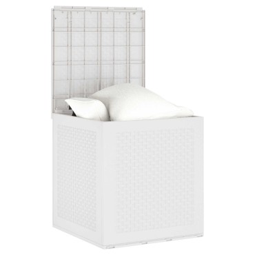 vidaXL Κουτί αποθήκευσης Λευκό 55x53x57cm Πολυπροπυλένιο