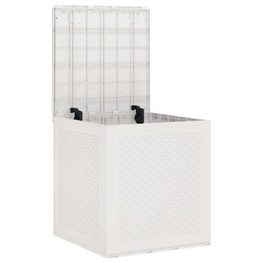 vidaXL Κουτί αποθήκευσης Λευκό 55x53x57cm Πολυπροπυλένιο