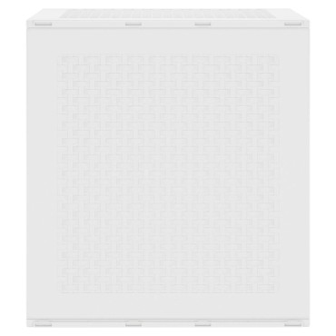vidaXL Κουτί αποθήκευσης Λευκό 55x53x57cm Πολυπροπυλένιο