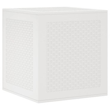 vidaXL Κουτί αποθήκευσης Λευκό 55x53x57cm Πολυπροπυλένιο