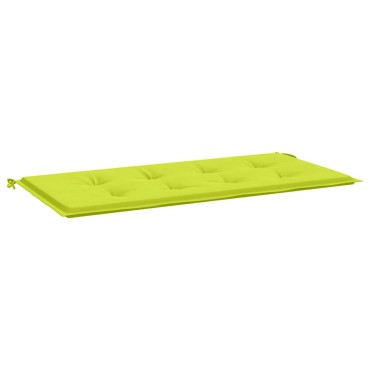 vidaXL Μαξιλάρι Πάγκου Κήπου Αν. Πράσινο 120x50x3cm Ύφασμα Oxford