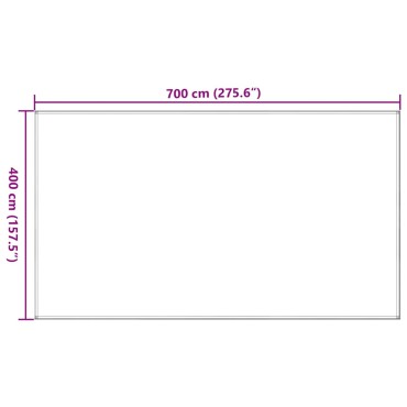 vidaXL Χαλί Σκηνής Σκούρο Πράσινο 400 x 700 εκ. από HDPE
