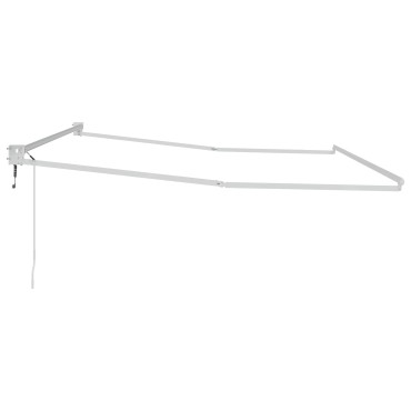 vidaXL Electric Awning Frame 4 x 2 m Λευκό