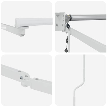 vidaXL Electric Awning Frame 4 x 2 m Λευκό