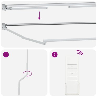 vidaXL Electric Awning Frame 4 x 2 m Λευκό