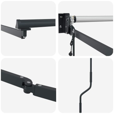 vidaXL Electric Awning Frame 3,5 x 2 m Ανθρακί