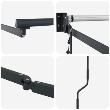 vidaXL Electric Awning Frame 4 x 2 m Ανθρακί