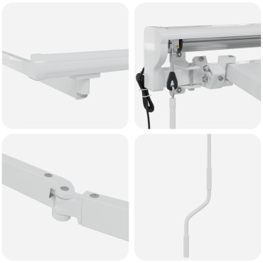 vidaXL Electric Awning Frame 4.5 x 3 m Λευκό