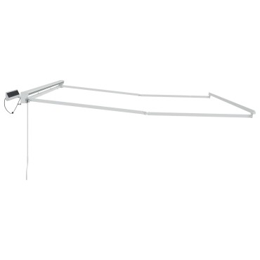 vidaXL Solar Electric Awning Frame 4 x 2 m Λευκό