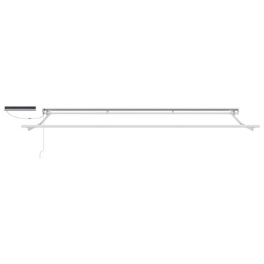 vidaXL Solar Electric Awning Frame 4 x 3 m Λευκό