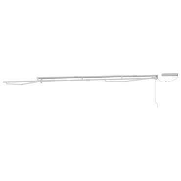 vidaXL Solar Electric Awning Frame 4.5 x 3.5 m Λευκό