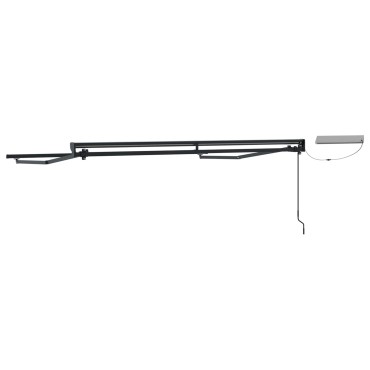 vidaXL Solar Electric Awning Frame 3 x 2.5 m Ανθρακί