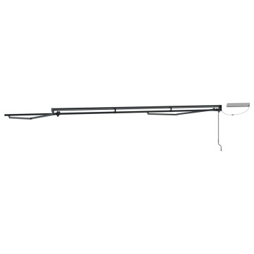 vidaXL Solar Electric Awning Frame 5 x 3,5 m Ανθρακί