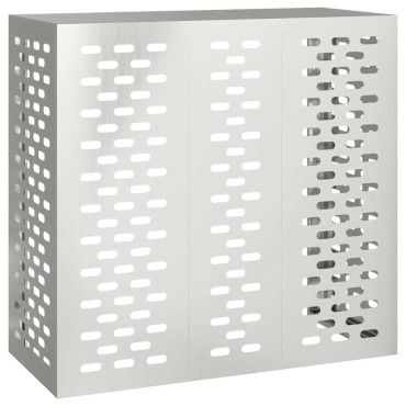 vidaXL Κάλυμμα κλιματιστικού Ασημί 110 x 50 x 105 εκ