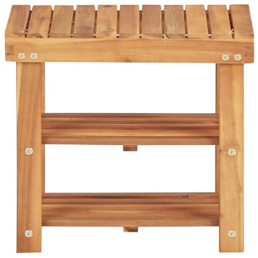 vidaXL Παπουτσοθήκη 50x32x45cm από Μασίφ Ξύλο Ακακίας