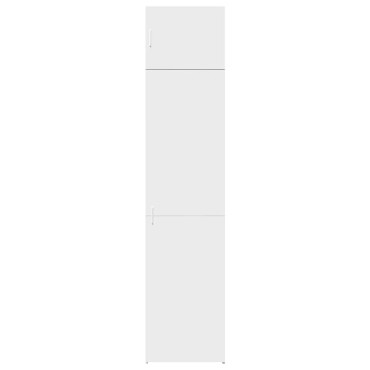 vidaXL Ντουλάπι Αποθήκευσης Στενό Λευκό 50x42,5x225cm Επεξεργ. Ξύλο 1 τεμ.