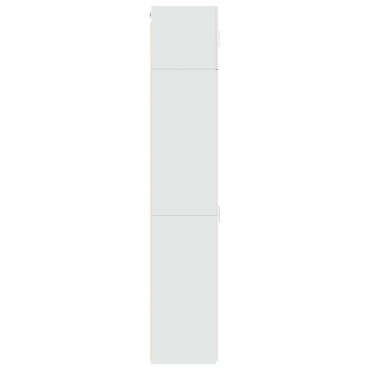 vidaXL Ντουλάπι Αποθήκευσης Στενό Λευκό 50x42,5x225cm Επεξεργ. Ξύλο 1 τεμ.