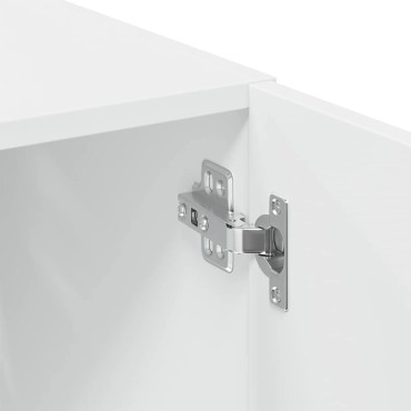 vidaXL Ντουλάπι Αποθήκευσης Στενό Λευκό 50x42,5x225cm Επεξεργ. Ξύλο 1 τεμ.