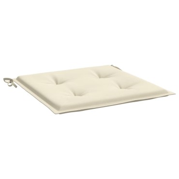vidaXL Μαξιλάρια Καρέκλας Κήπου 2 τεμ. Κρεμ 50x50x3cm Oxford Ύφασμα