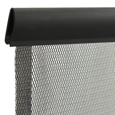 vidaXL Σήτα Πόρτας Κουρτίνα 5 Τεμαχίων Μαύρη 120 x 240 εκ.