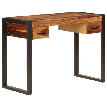 vidaXL Γραφείο με 2 Συρτάρια 110x50x77cm από Μασίφ Ξύλο Ακακίας 1 τεμ.