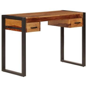 vidaXL Γραφείο με 2 Συρτάρια 110x50x77cm από Μασίφ Ξύλο Ακακίας 1 τεμ.