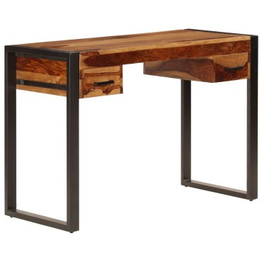 vidaXL Γραφείο με 2 Συρτάρια 110x50x77cm από Μασίφ Ξύλο Ακακίας 1 τεμ.