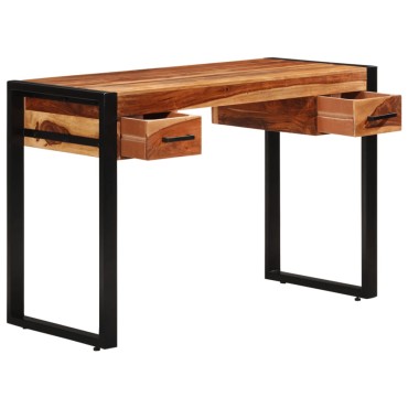 vidaXL Γραφείο με 2 Συρτάρια 110x50x77cm από Μασίφ Ξύλο Ακακίας 1 τεμ.