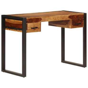vidaXL Γραφείο με 2 Συρτάρια 110x50x77cm από Μασίφ Ξύλο Ακακίας 1 τεμ.