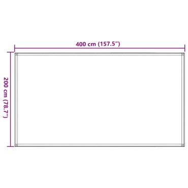 vidaXL Χαλί Σκηνής Σκούρο Πράσινο 200 x 400 εκ.