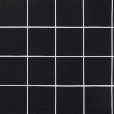 vidaXL Μαξιλάρια Καρέκλας 2 τεμ. Μαύρο Καρό 40x40x3cm Υφασμάτινα