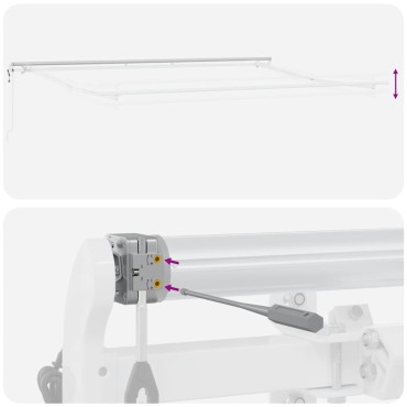 vidaXL Τέντα Πτυσσόμενη Αυτόματη Καφέ 400x300 εκ.