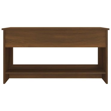 vidaXL Τραπεζάκι Σαλονιού Καφέ Δρυς102x50x52,5cm Επεξεργασμένο Ξύλο 1 τεμ.