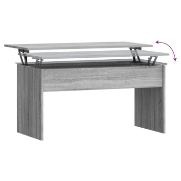 vidaXL Τραπεζάκι Σαλονιού Γκρι Sonoma 102x50,5x52,5cm Επεξ. Ξύλο 1 τεμ.