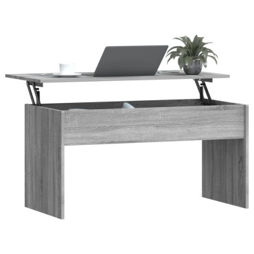 vidaXL Τραπεζάκι Σαλονιού Γκρι Sonoma 102x50,5x52,5cm Επεξ. Ξύλο 1 τεμ.