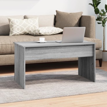 vidaXL Τραπεζάκι Σαλονιού Γκρι Sonoma 102x50,5x52,5cm Επεξ. Ξύλο 1 τεμ.
