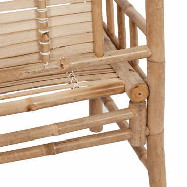 vidaXL Παγκάκι Κήπου από Μπαμπού με Μαξιλάρι 120x55x90cm 1 τεμ.