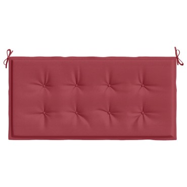 vidaXL Μαξιλάρι Πάγκου Κήπου Μπορντό 120x50x3cm Ύφασμα Oxford