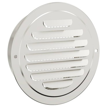 vidaXL Καπάκια Αερισμού 4 τεμ. Ασημί 125 mm Ανοξείδωτο ατσάλι