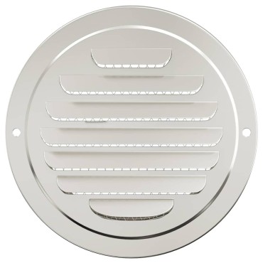 vidaXL Καπάκια Αερισμού 4 τεμ. Ασημί 125 mm Ανοξείδωτο ατσάλι