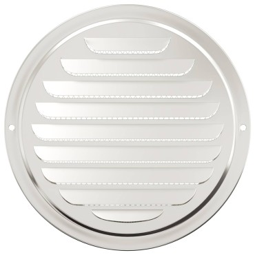 vidaXL Καπάκια Αερισμού 4 τεμ. Ασημί 150 mm Ανοξείδωτο ατσάλι