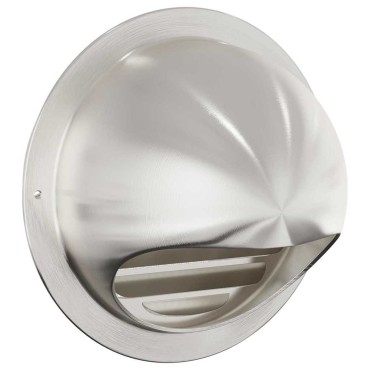 vidaXL Καπάκια Αερισμού 2 τεμ. Ασημί 150 mm Ανοξείδωτο Ατσάλι