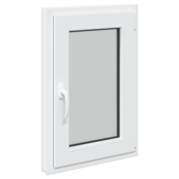 vidaXL Παράθυρο Κάτω Στρώματος RISOR 50 x 75 cm PVC και Γυαλί Λευκό