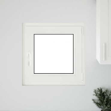 vidaXL Παράθυρο Κάτω Στρώματος RISOR 60 x 60 cm PVC και Γυαλί