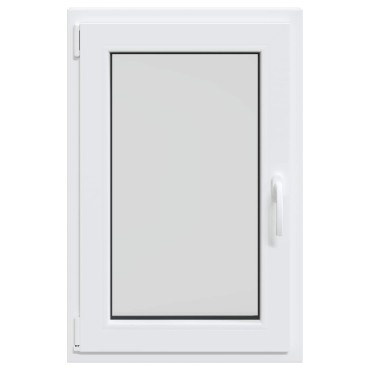 vidaXL Παράθυρο Κάτω Στρώματος RISOR 60 x 100 cm PVC και Γυαλί Λευκό