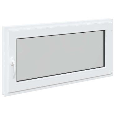 vidaXL Παράθυρο Κάτω Στρώματος RISOR 120 x 60 cm PVC και Γυαλί Λευκό
