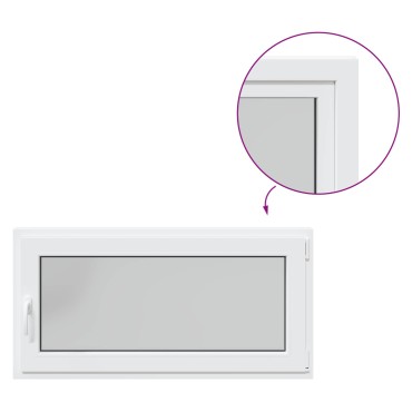 vidaXL Παράθυρο Κάτω Στρώματος RISOR 120 x 60 cm PVC και Γυαλί
