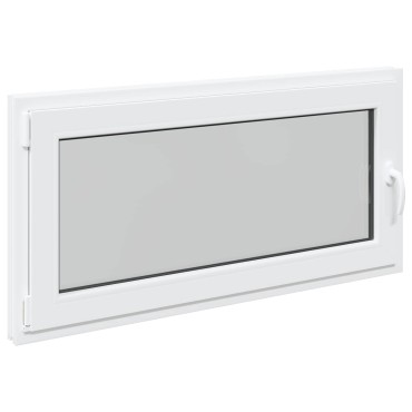 vidaXL Παράθυρο Κάτω Στρώματος RISOR 120 x 60 cm PVC και Γυαλί Λευκό
